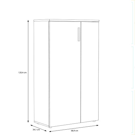 Pantofar Best alb si beton optic gri deschis, 68.9 Cm-01