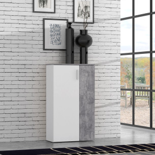 Pantofar Best alb si beton optic gri deschis, 68.9 Cm