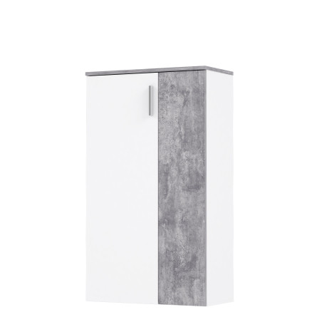 Pantofar Best alb si beton optic gri deschis, 68.9 Cm-01