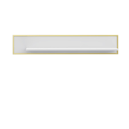Polita Glamour Alb Si Alb Super Lucios, 140 Cm-01