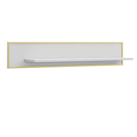 Polita Glamour Alb Si Alb Super Lucios, 140 Cm-01