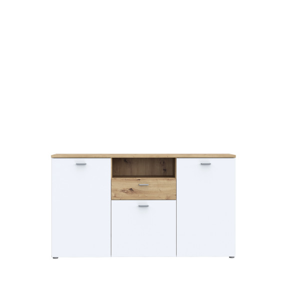 Bufet Lokka Stejar Artisan Si Alb, 154.8 Cm