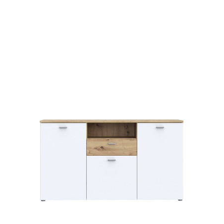 Bufet Lokka Stejar Artisan Si Alb, 154.8 Cm-01