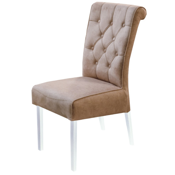 Scaun Saint Tropez, Bej, Alb, 44 x 67 x 99.5 Cm