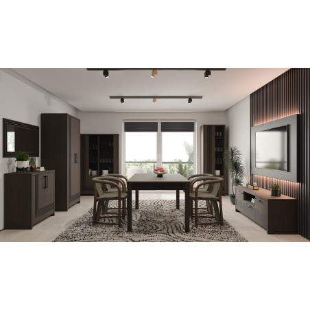 Comoda Tv Mica Euforica Stejar Masurian, 151.2 Cm-01