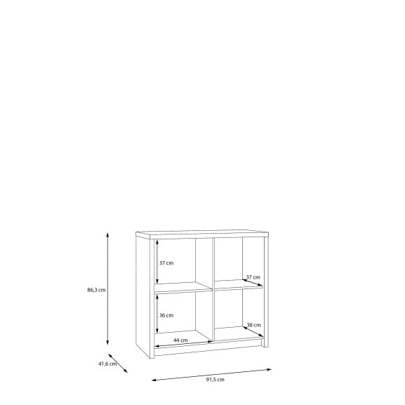 Comoda Euforica Stejar Masurian, 91.5 Cm