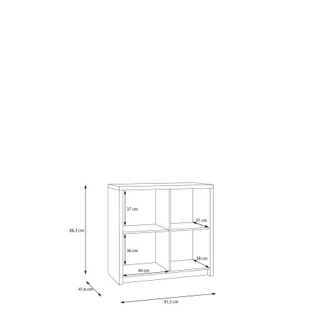 Comoda Euforica Stejar Masurian, 91.5 Cm-01