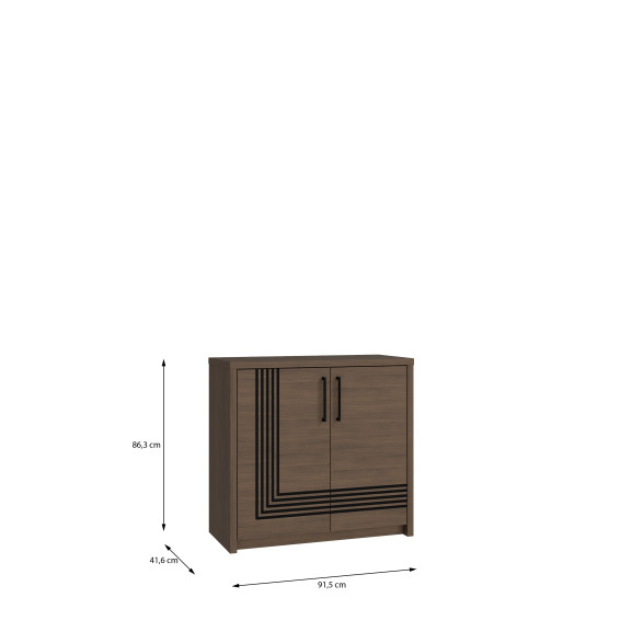 Comoda Euforica Stejar Masurian, 91.5 Cm