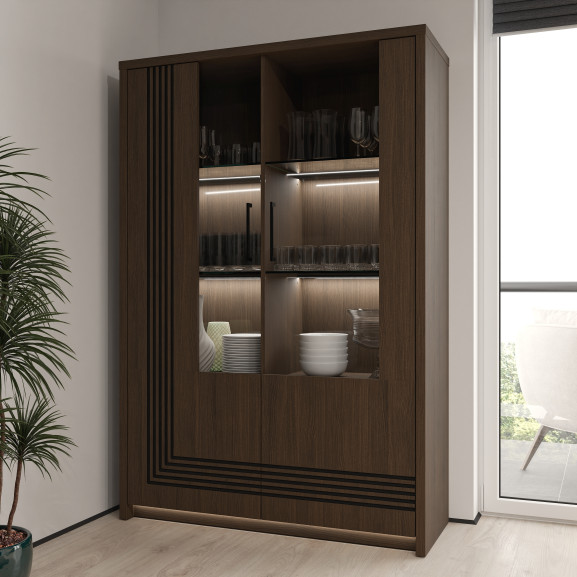 Vitrina 2 Usi Euforica, 116.5 Cm