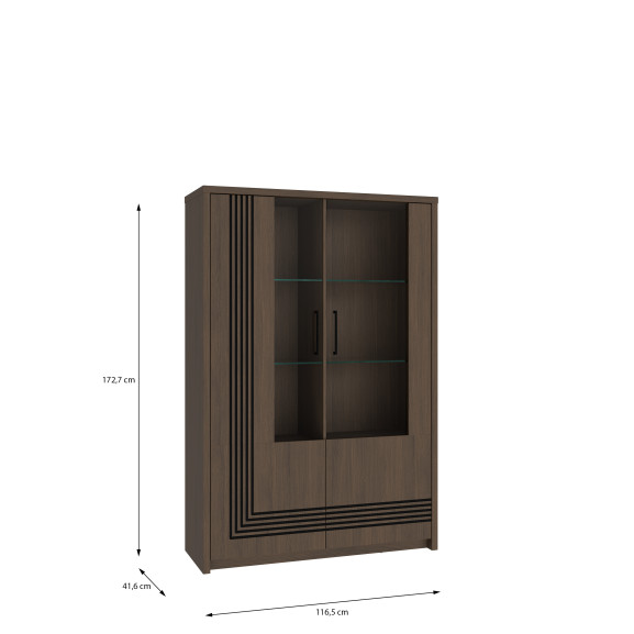 Vitrina 2 Usi Euforica, 116.5 Cm