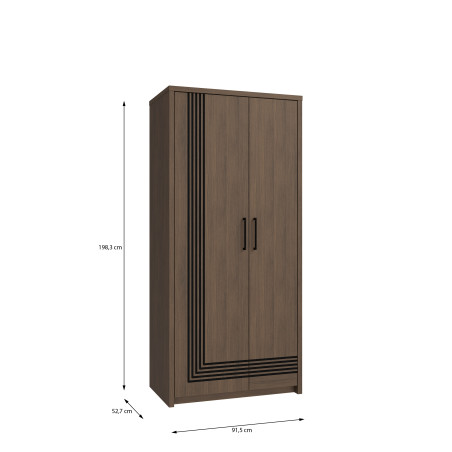 Dulap 2 Usi Euforica,  91.5 Cm-01