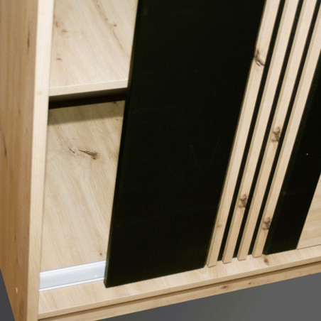 Set Living Milano Stejar Artisan Si Negru-01