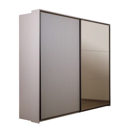 Dulap Destiny, Rama Design, 3 Despartitoare, 3 Bare Haine, 6 Polite, 5 Sertare, 250 Cm-01