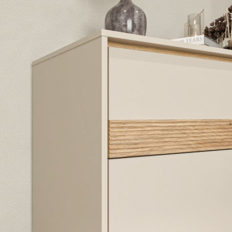 Comoda Waxala, Stejar Mauvella Si Nisip, 96.3 Cm-01
