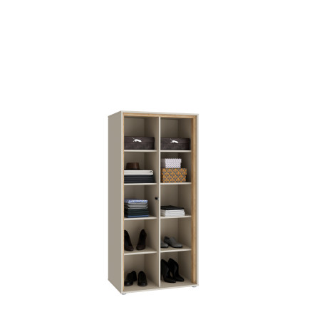Etajera Waxala, Stejar Mauvella Si Nisip, 76.3 Cm-01