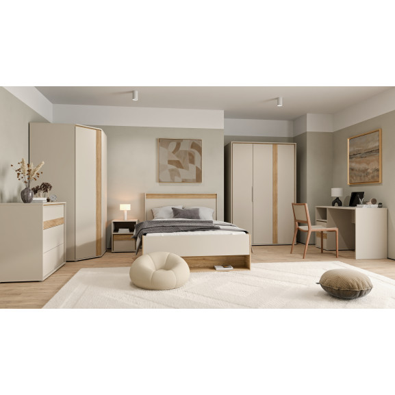 Pat Waxala Dimensiune Saltea 120 x 200 Cm, Stejar Mauvella Si Nisip