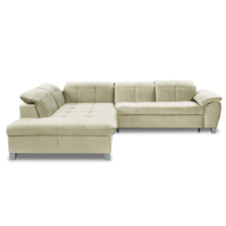 Coltar Extensibil Sevilia Lux, Stanga, 5 Locuri, Crem, 300 x 234 Cm-01