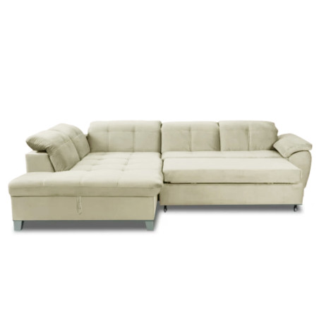 Coltar Extensibil Sevilia Lux, Stanga, 5 Locuri, Crem, 300 x 234 Cm-01