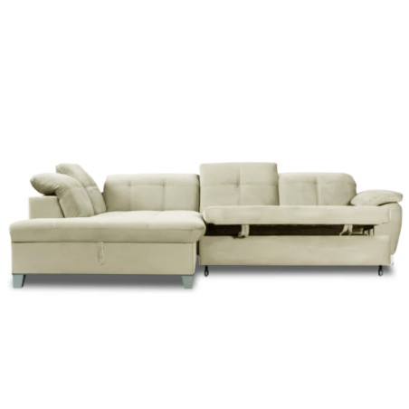 Coltar Extensibil Sevilia Lux, Stanga, 5 Locuri, Crem, 300 x 234 Cm-01