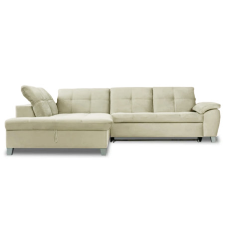 Coltar Extensibil Sevilia Lux, Stanga, 5 Locuri, Crem, 300 x 234 Cm-01