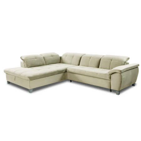 Coltar Extensibil Sevilia Lux, Stanga, 5 Locuri, Crem, 300 x 234 Cm-01