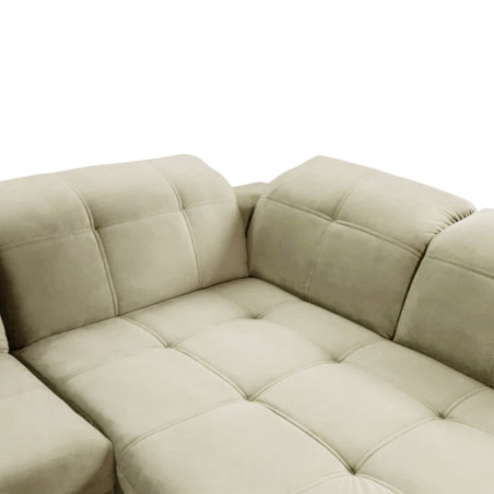 Coltar Extensibil Sevilia Lux, Stanga, 5 Locuri, Crem, 300 x 234 Cm-01
