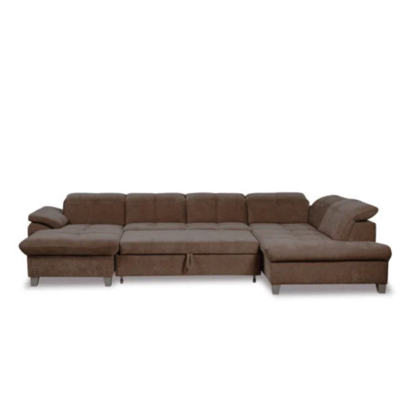 Coltar U Extensibil Sevilia Lux, Dreapta, 6 Locuri, Tetiere Reglabile, Maro, Seal 20, 355 Cm-01