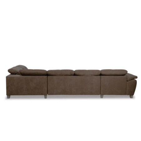 Coltar U Extensibil Sevilia Lux, Dreapta, 6 Locuri, Tetiere Reglabile, Maro, Seal 20, 355 Cm-01