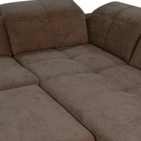 Coltar U Extensibil Sevilia Lux, Dreapta, 6 Locuri, Tetiere Reglabile, Maro, Seal 20, 355 Cm-01