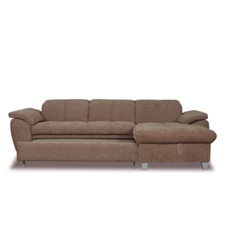 Coltar Extensibil Cu Insula Dreapta Sevilia Lux, Lada Depozitare, 5 Locuri, Tetiere Reglabile, Seal 20, Maro, 272 Cm-01