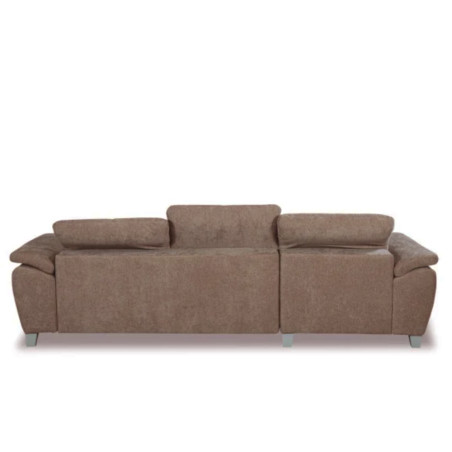 Coltar Extensibil Cu Insula Dreapta Sevilia Lux, Lada Depozitare, 5 Locuri, Tetiere Reglabile, Seal 20, Maro, 272 Cm-01