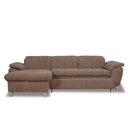 Coltar Extensibil Cu Insula Stanga Sevilia Lux, Lada Depozitare, 5 Locuri, Tetiere Reglabile, Seal 20, Maro, 272 Cm-01