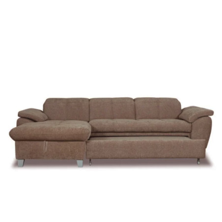 Coltar Extensibil Cu Insula Stanga Sevilia Lux, Lada Depozitare, 5 Locuri, Tetiere Reglabile, Seal 20, Maro, 272 Cm-01