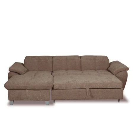 Coltar Extensibil Cu Insula Stanga Sevilia Lux, Lada Depozitare, 5 Locuri, Tetiere Reglabile, Seal 20, Maro, 272 Cm-01