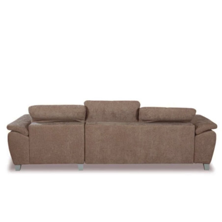 Coltar Extensibil Cu Insula Stanga Sevilia Lux, Lada Depozitare, 5 Locuri, Tetiere Reglabile, Seal 20, Maro, 272 Cm-01