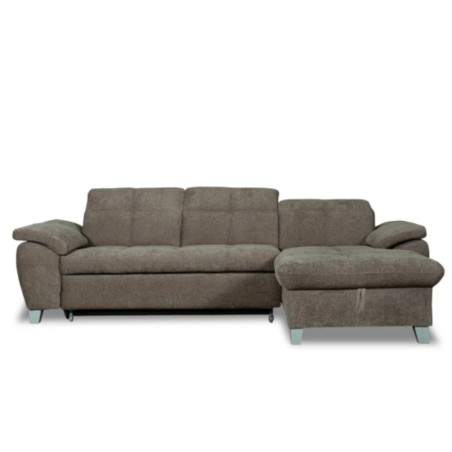 Coltar Extensibil Cu Insula Dreapta Sevilia Lux, Lada Depozitare, 5 Locuri, Tetiere Reglabile, Storm 18, Maro Mocca, 272 Cm-01