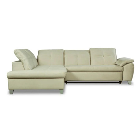 Coltar Extensibil Cu Otoman Mic Stanga Sevilia Lux, Lada Depozitare, 5 Locuri, Tetiere Reglabile, Crem, 280 Cm-01