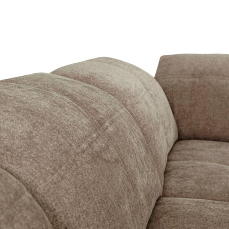 Coltar Extensibil Cu Otoman Mic Dreapta Sevilia Lux, Lada Depozitare, 5 Locuri, Tetiere Reglabile, Maro Deschis, 280 Cm-01