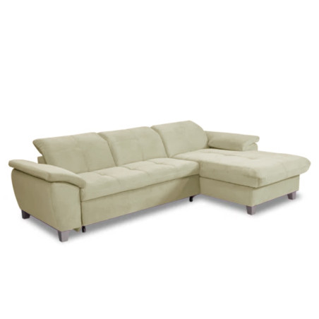 Coltar Extensibil Cu Insula Dreapta Sevilia Lux, Lada Depozitare, 5 Locuri, Tetiere Reglabile, Crem, 272 Cm-01