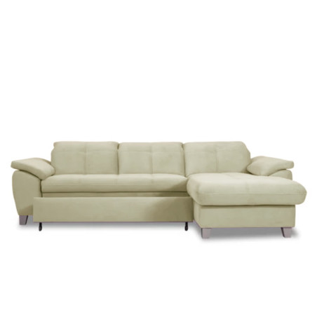 Coltar Extensibil Cu Insula Dreapta Sevilia Lux, Lada Depozitare, 5 Locuri, Tetiere Reglabile, Crem, 272 Cm-01
