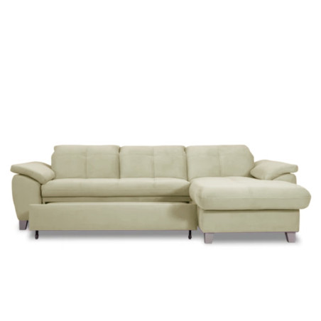 Coltar Extensibil Cu Insula Dreapta Sevilia Lux, Lada Depozitare, 5 Locuri, Tetiere Reglabile, Crem, 272 Cm-01
