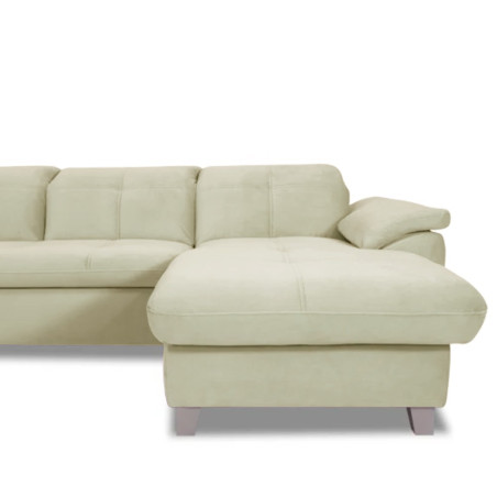 Coltar Extensibil Cu Insula Dreapta Sevilia Lux, Lada Depozitare, 5 Locuri, Tetiere Reglabile, Crem, 272 Cm-01