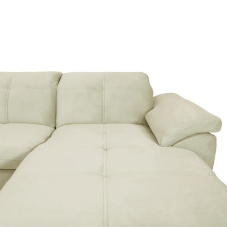 Coltar Extensibil Cu Insula Dreapta Sevilia Lux, Lada Depozitare, 5 Locuri, Tetiere Reglabile, Crem, 272 Cm-01