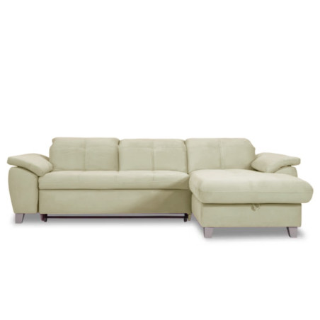 Coltar Extensibil Cu Insula Dreapta Sevilia Lux, Lada Depozitare, 5 Locuri, Tetiere Reglabile, Crem, 272 Cm-01