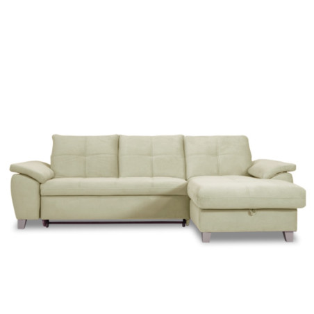 Coltar Extensibil Cu Insula Dreapta Sevilia Lux, Lada Depozitare, 5 Locuri, Tetiere Reglabile, Crem, 272 Cm-01