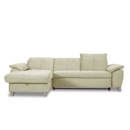 Coltar Extensibil Cu Insula Stanga Sevilia Lux, Lada Depozitare, 5 Locuri, Tetiere Reglabile, Crem, 272 Cm-01