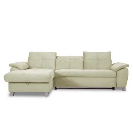 Coltar Extensibil Cu Insula Stanga Sevilia Lux, Lada Depozitare, 5 Locuri, Tetiere Reglabile, Crem, 272 Cm-01