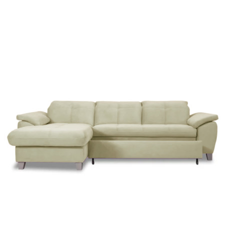 Coltar Extensibil Cu Insula Stanga Sevilia Lux, Lada Depozitare, 5 Locuri, Tetiere Reglabile, Crem, 272 Cm-01