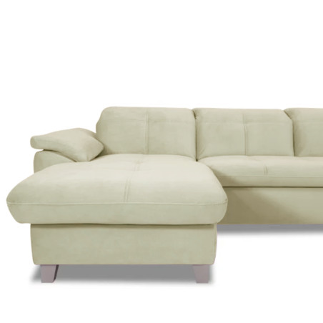 Coltar Extensibil Cu Insula Stanga Sevilia Lux, Lada Depozitare, 5 Locuri, Tetiere Reglabile, Crem, 272 Cm-01