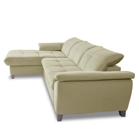 Coltar Extensibil Cu Insula Stanga Sevilia Lux, Lada Depozitare, 5 Locuri, Tetiere Reglabile, Crem, 272 Cm-01